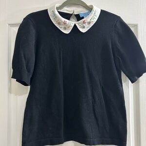 CeCe Women’s Beaded Collared Shirt